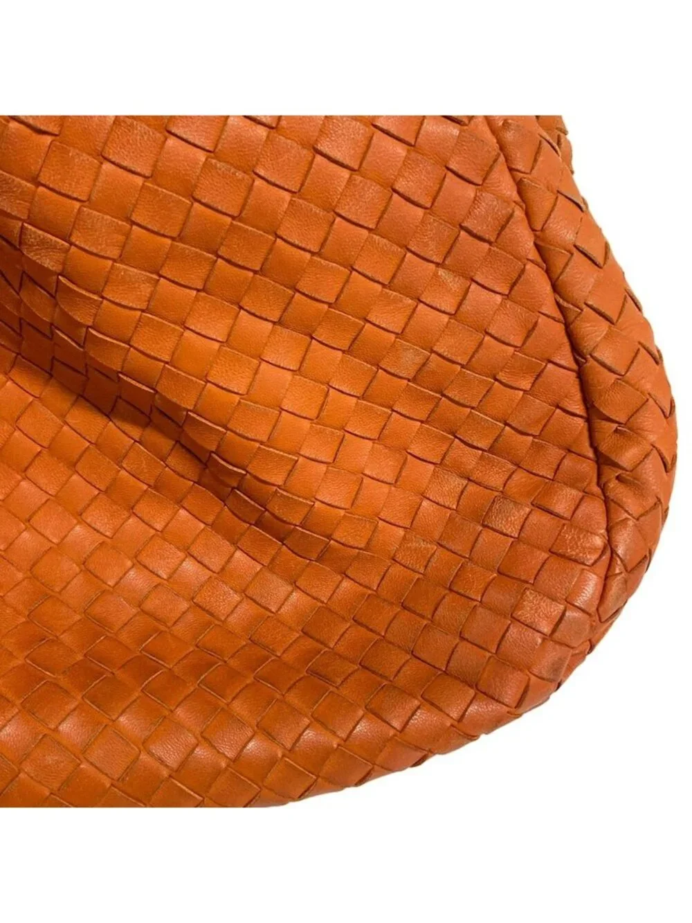 Bottega Veneta Tote Midi Amcampana Orange Leather